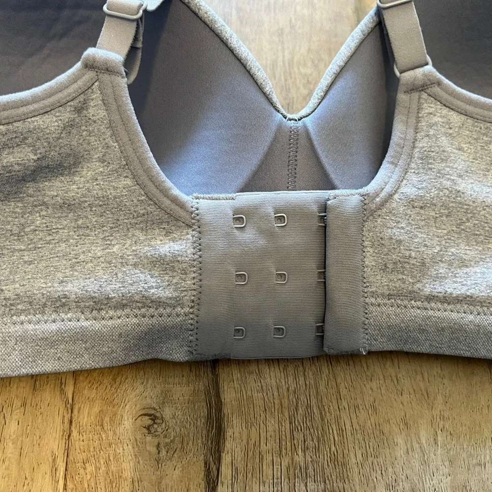 ThirdLove Wireless Bra Heather Grey Seamless Adjustable Straps MD+ RN139833